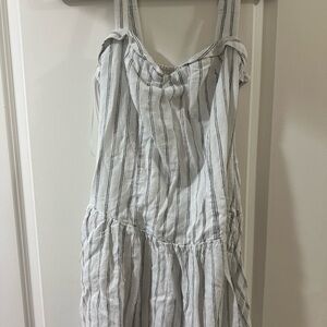 Abercrombie Striped Sleeveless Dress with built in shorts with pockets